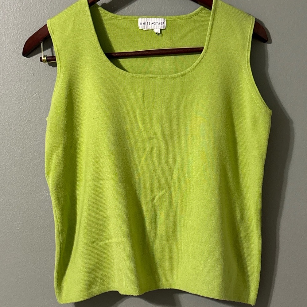 White Stag Lime Green Tank Top